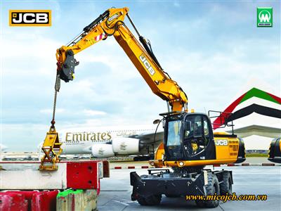 Các dòng máy xúc đào bánh lốp JCB