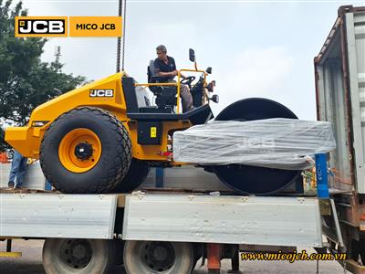 Nhập lô xe lu rung JCB 116D VIBROMAX có mái che