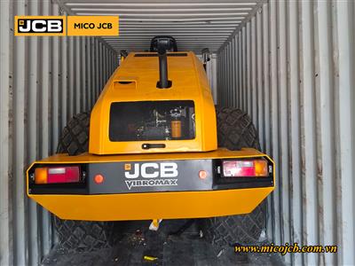 Nhập lô xe lu rung JCB 116D VIBROMAX có mái che